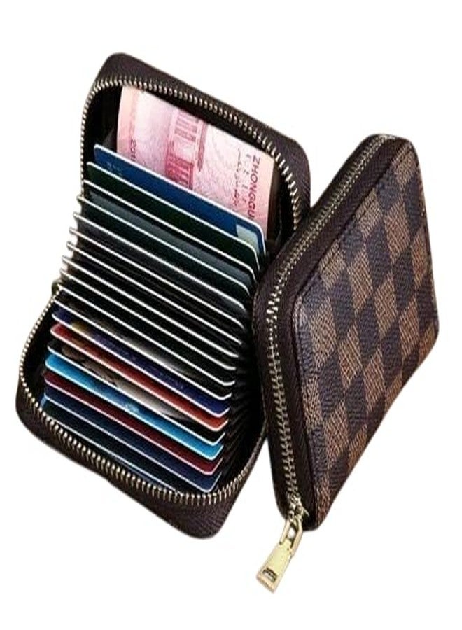 Khakhi 11 Slots RFID Horizontal Credit Card Holder for Women - (Genuine Leather) (11 x 2 x 8 cm) (Brown) - Image 2